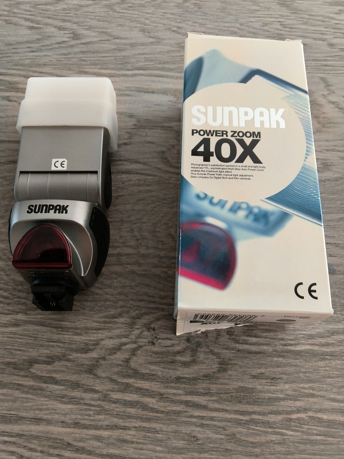 Sunpak Power Zoom 40X flitser, Ophalen of Verzenden, Zo goed als nieuw, Overige merken