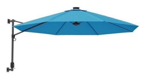 Wandparasol muurparasol parasol 290 cm + LED GRATIS BEZORGD!, Tuin en Terras, Parasols, Verstelbaar, Verzenden, Nieuw, 2 tot 3 meter