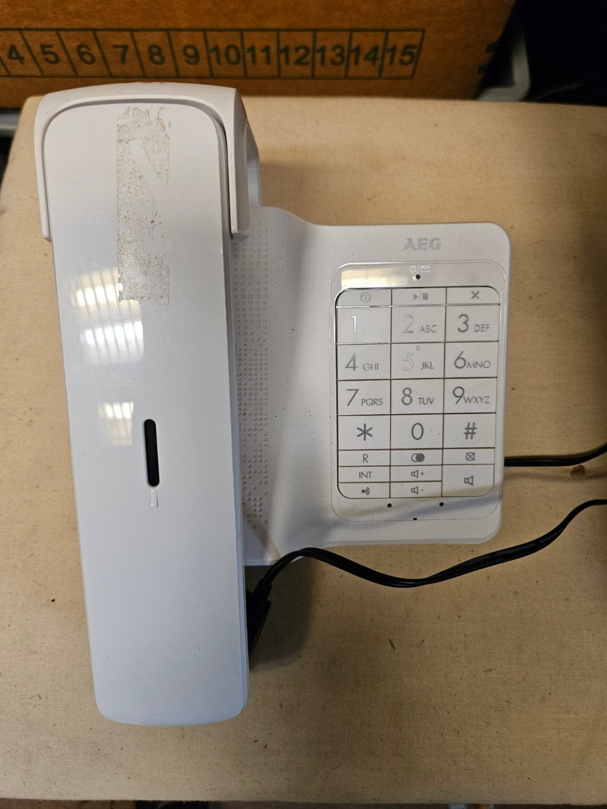 AEG draadloze huistelefoon met basisstation, Ophalen of Verzenden, Gebruikt, 1 handset