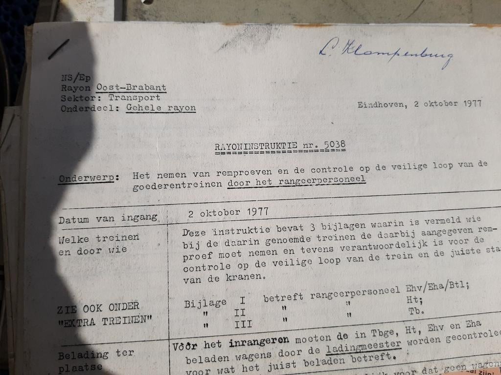 OUDE SPOORWEGEN TAS MET INHOUD, Ophalen of Verzenden, Aandeel
