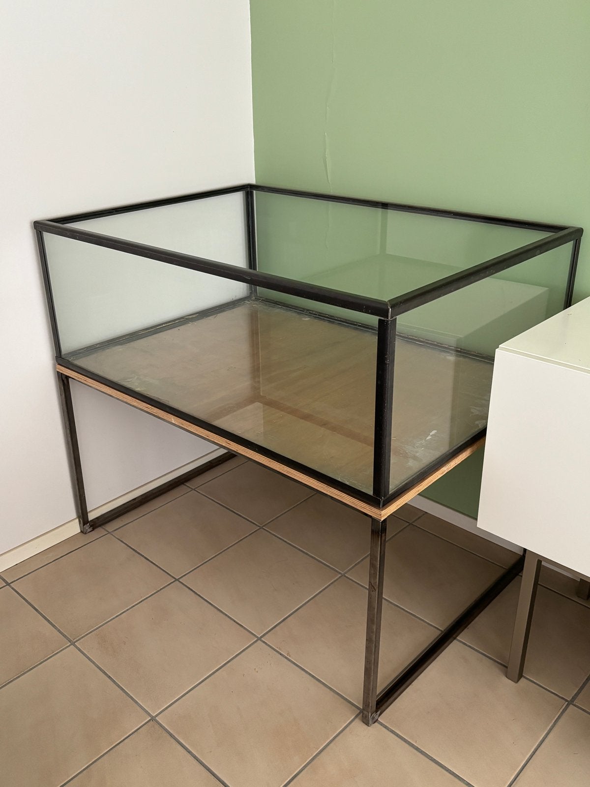 Glazen knaagdierkooi 100x70 leuk voor kerst of lego dorp oid, Ophalen, Gebruikt, 100 tot 150 cm, 100 tot 150 cm