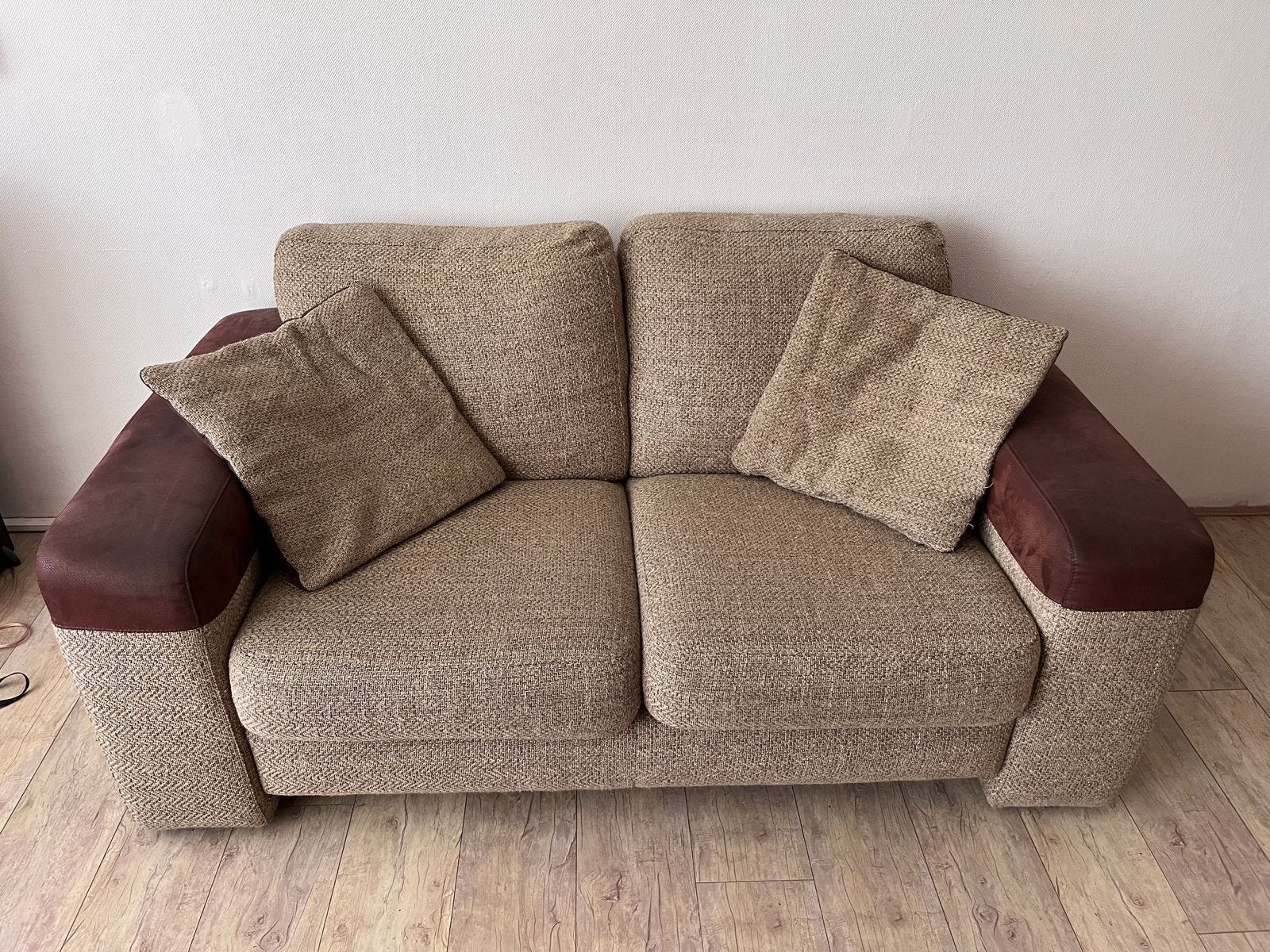 2 persoonsbank, Huis en Inrichting, Ophalen, Gebruikt, 75 tot 100 cm, Tweepersoons