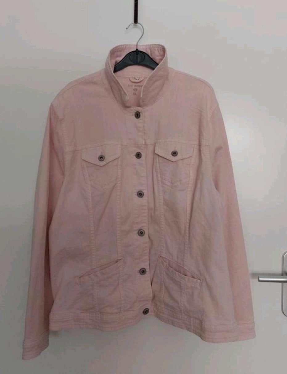 Mooi roze jeansjack van C&A maat XL z.g.a.n., Kleding | Dames, Jassen | Zomer, Maat 46/48 (XL) of groter, Ophalen of Verzenden