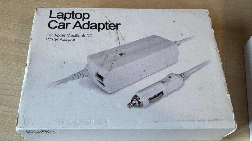 Laptop Autolader voor Apple MacBook DC Power Adapter, Gebruikt, Overige groottes, Ophalen of Verzenden, MacBook