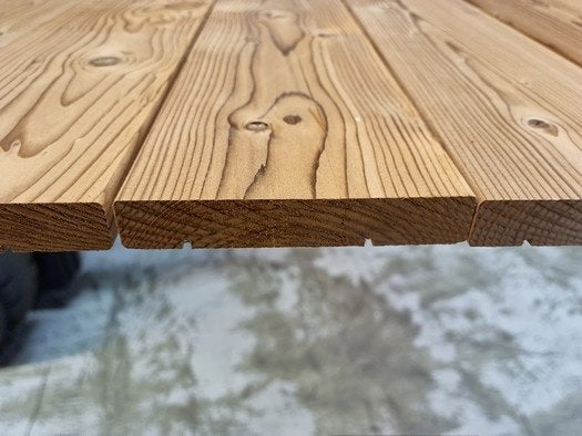 23 meter planken 2.0x12.0 cm thermowood - nr: tp619, Ophalen, Nieuw, 250 cm of meer, Planken