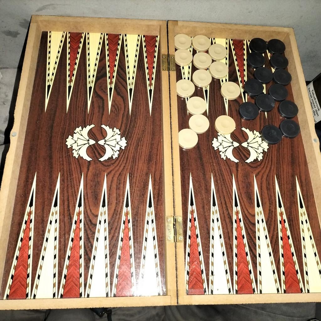 Backgammon en (schaakbord), Ophalen of Verzenden