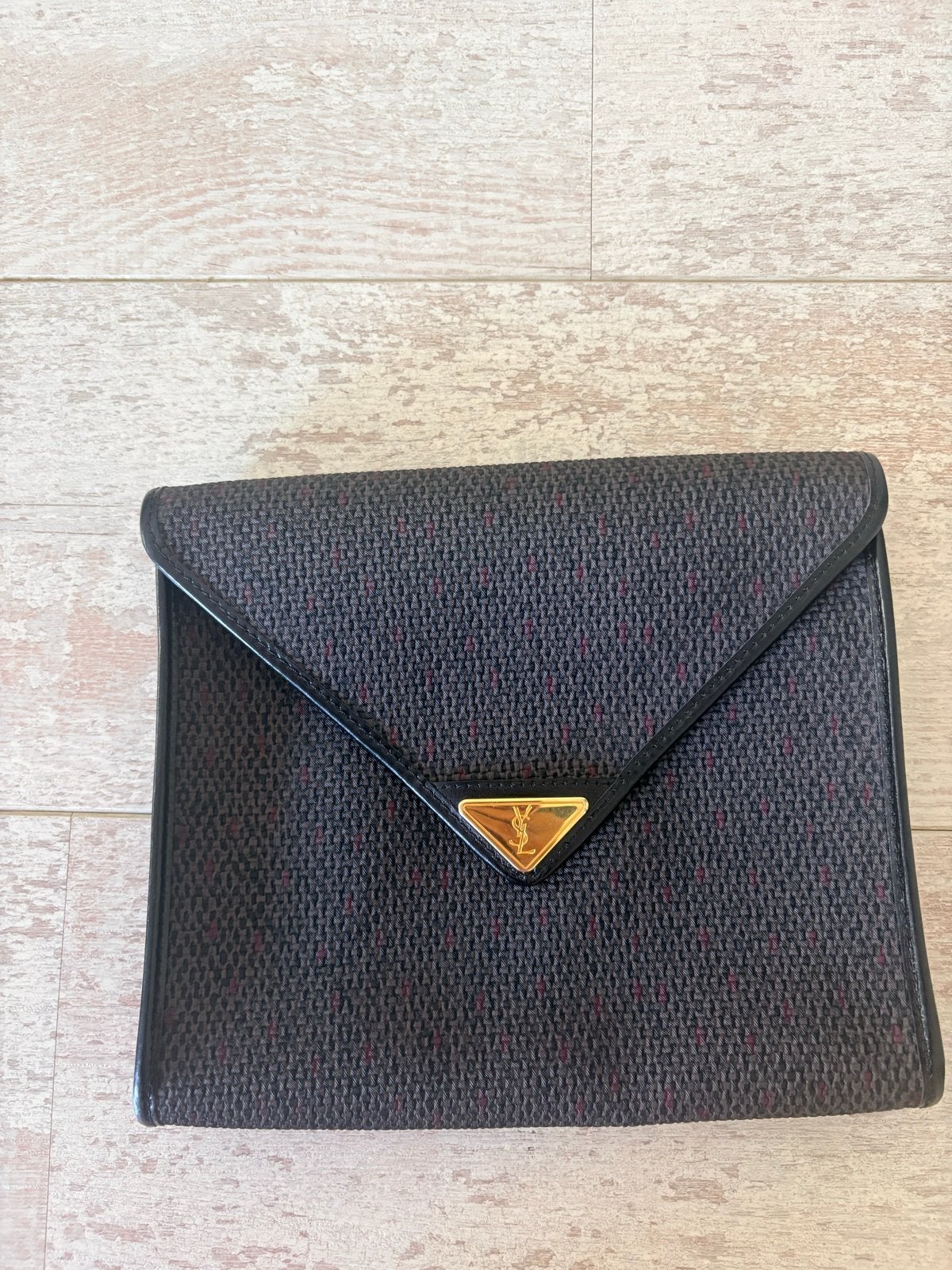Vintage Yves Saint Laurent Schoudertasje, Sieraden, Tassen en Uiterlijk, Ophalen of Verzenden, Gebruikt, Zwart, Schoudertasje