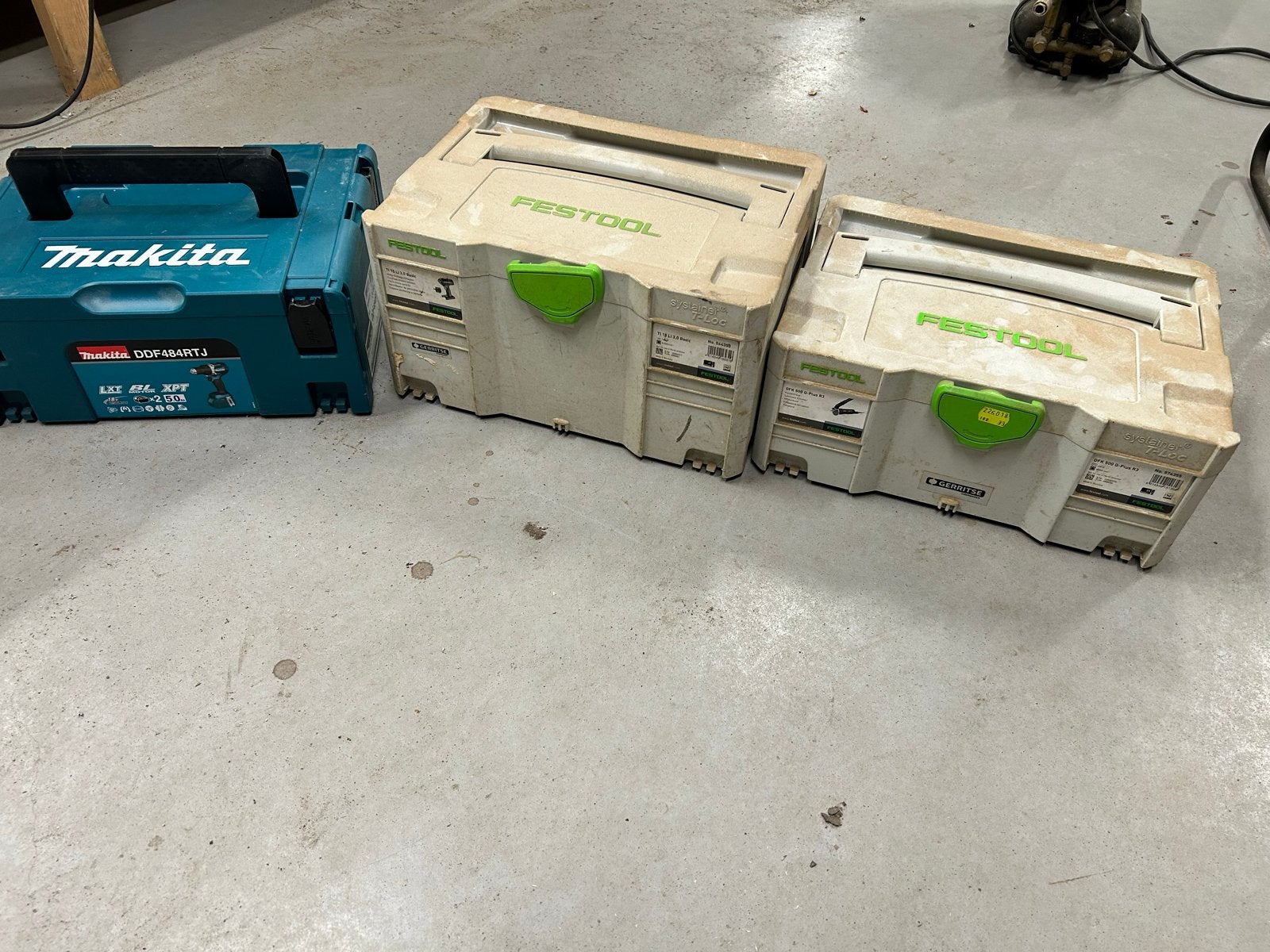 Makita en Festool Systainers/Mboxen - Gereedschapskoffers, Doe-het-zelf en Verbouw, Ophalen, Gebruikt