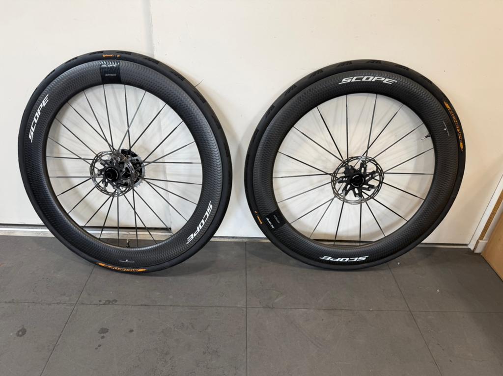 Scope artech 6 carbon wielset, Ophalen, Zo goed als nieuw, Carbon