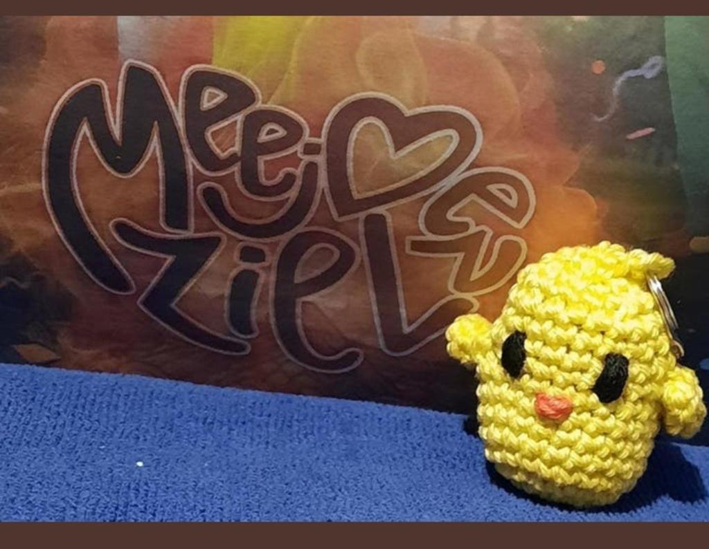 Schattig gehaakt kuikentje sleutelhanger, Ophalen of Verzenden, Nieuw
