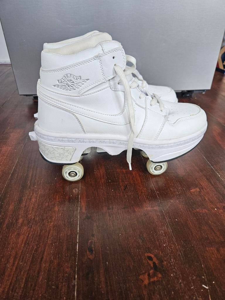 Witte rolschaatsen maat 42, Ophalen of Verzenden