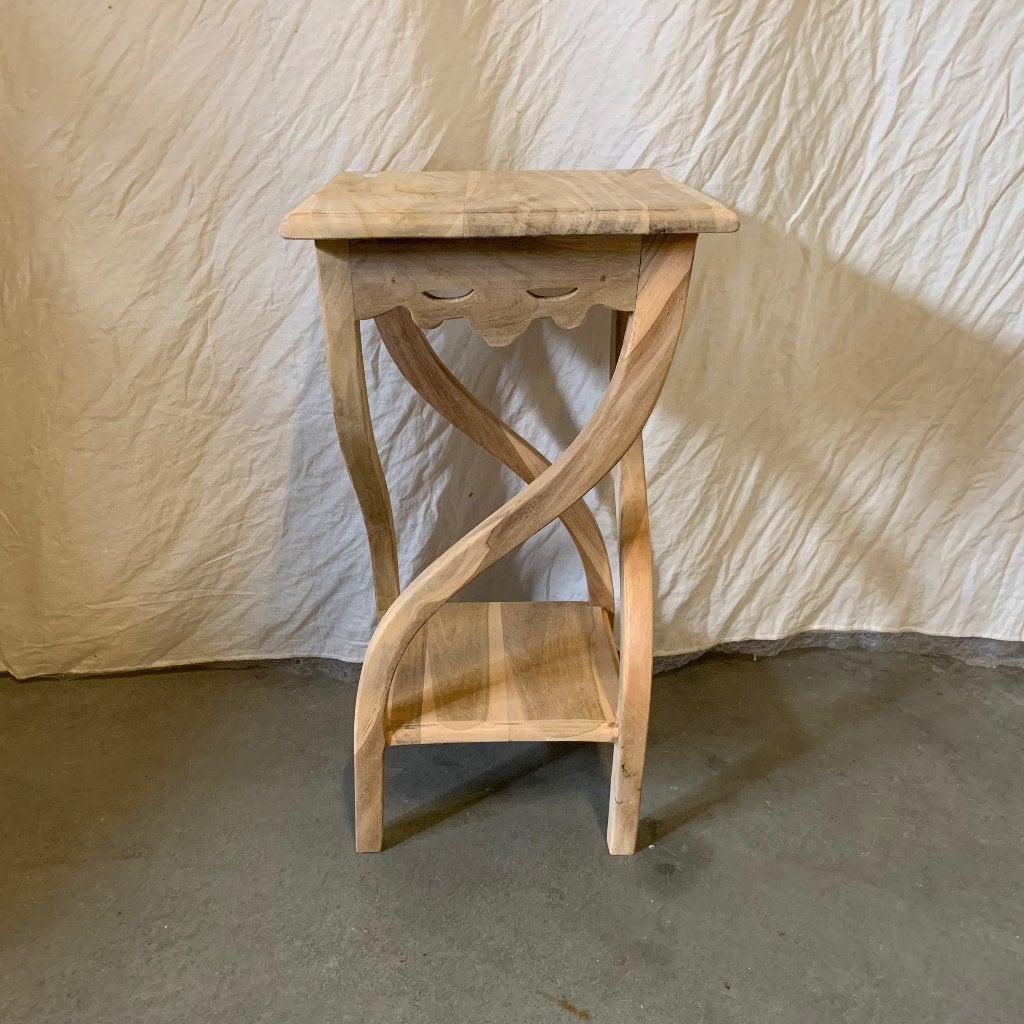 bijzettafel hout - massief teak - 30 x 30 cm -Gratis bezorgd, Minder dan 55 cm, Taag 63, 2491 CS, Den Haag (Forepark), Vierkant