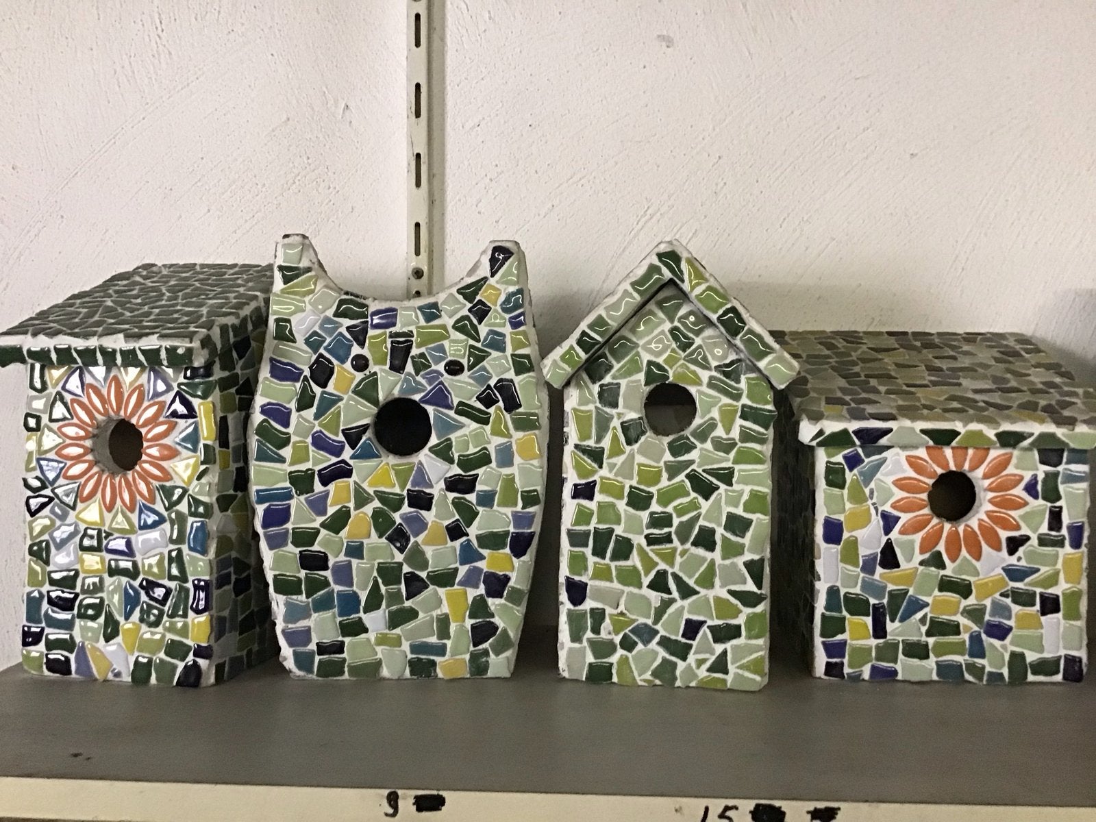 Handgmaakte vogelhuisjes gemozaiekt, Ophalen of Verzenden, Nieuw