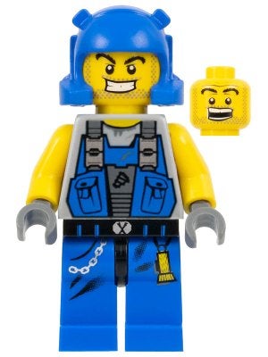 LEGO Power Miners pm006 Power Miner - Beard Stubble Guy, Kinderen en Baby's, Gebruikt, Overige thema's, Lego, Ophalen of Verzenden
