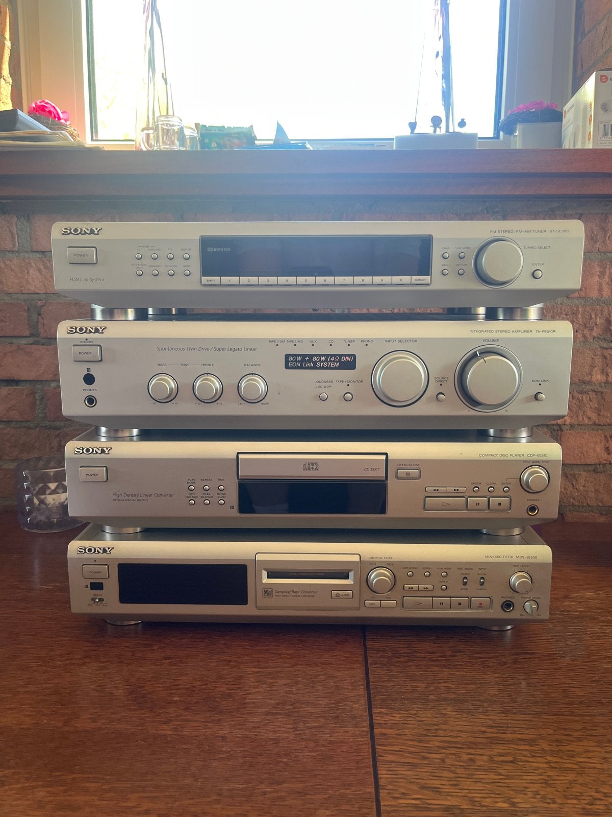Sony Hifi Set: Versterker, Tuner, CD-speler, Minidisc, Audio, Tv en Foto, Stereo-sets, Ophalen, Losse componenten, Zo goed als nieuw