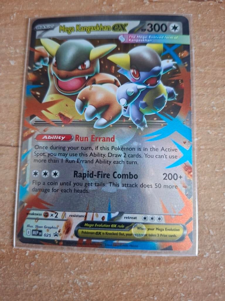 MEGA KANGASKHAN EX JUMBOKAART 3D, Ophalen of Verzenden