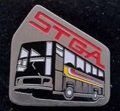 STGA autobus pin, Ophalen of Verzenden, Nieuw, Transport, Speldje of Pin