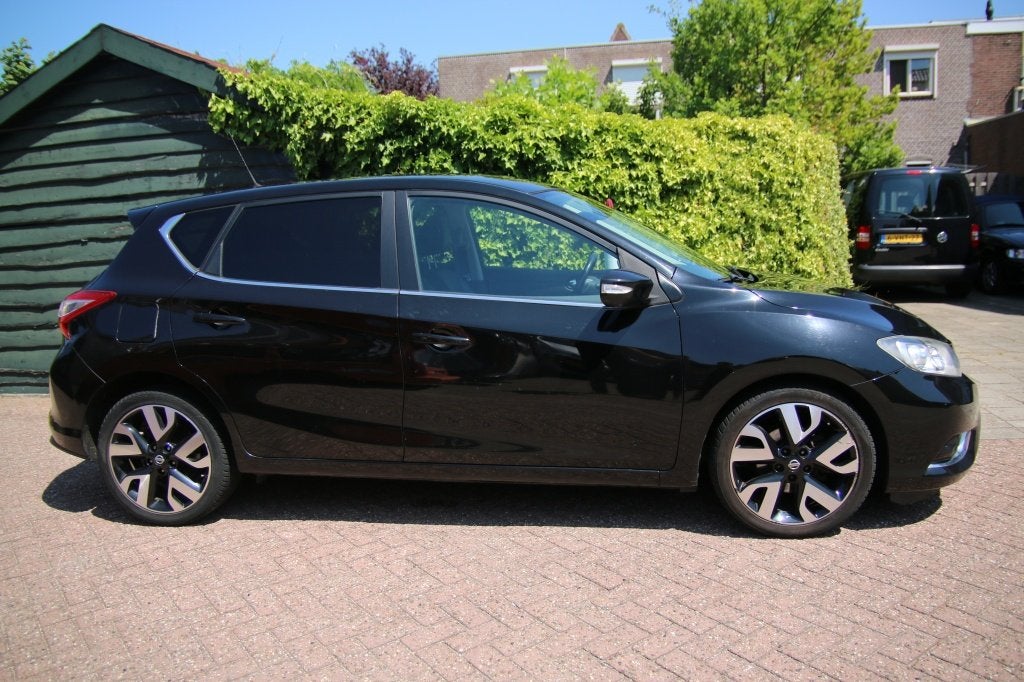 Nissan Pulsar 1.2 DIG-T Tekna (bj 2016), Auto's, Nissan, Gebruikt, 4 cilinders, 1165 kg, Zwart