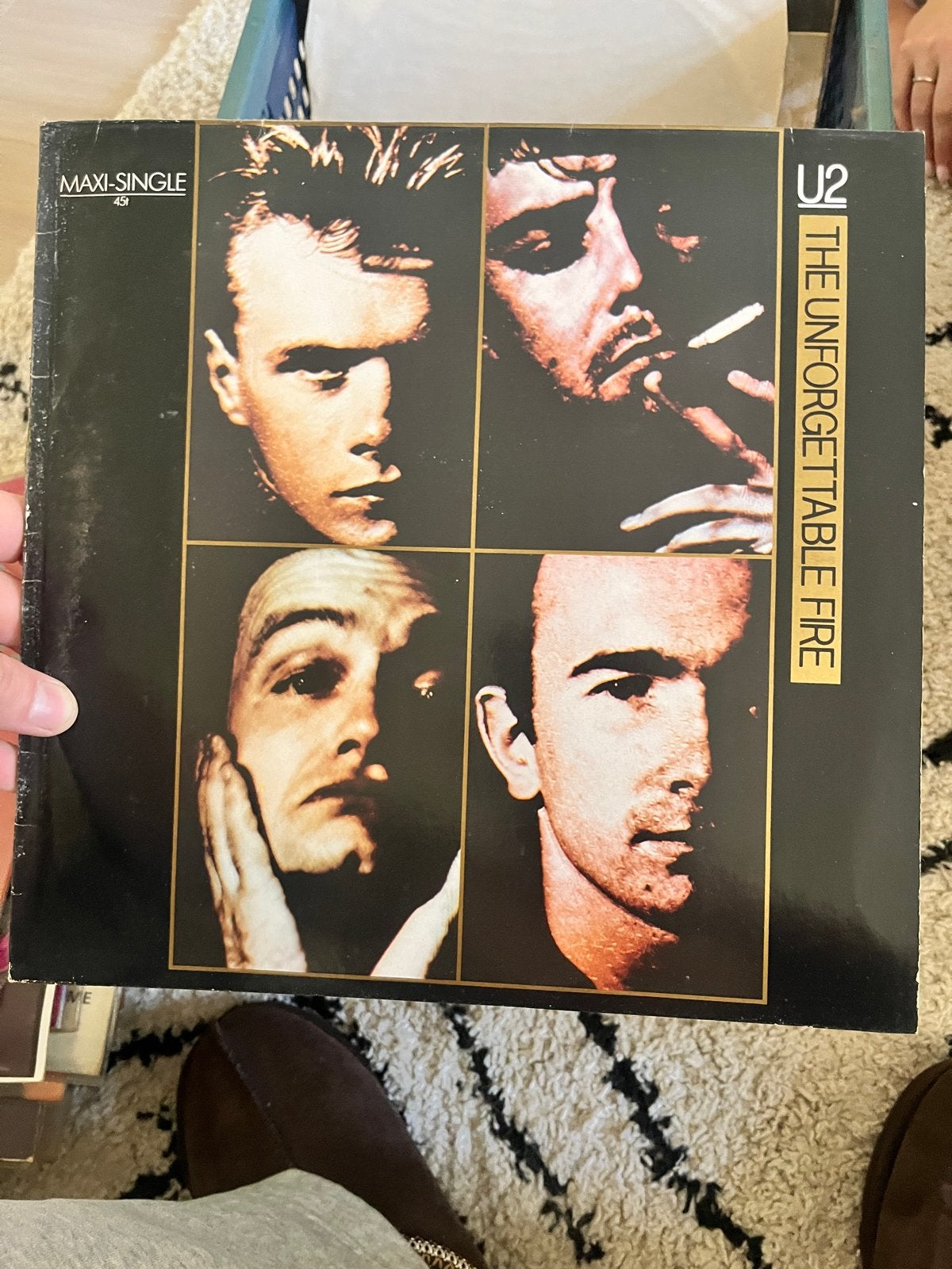 U2 - The Unforgettable Fire Maxi-Single LP, Ophalen, LP, Rock, Gebruikt