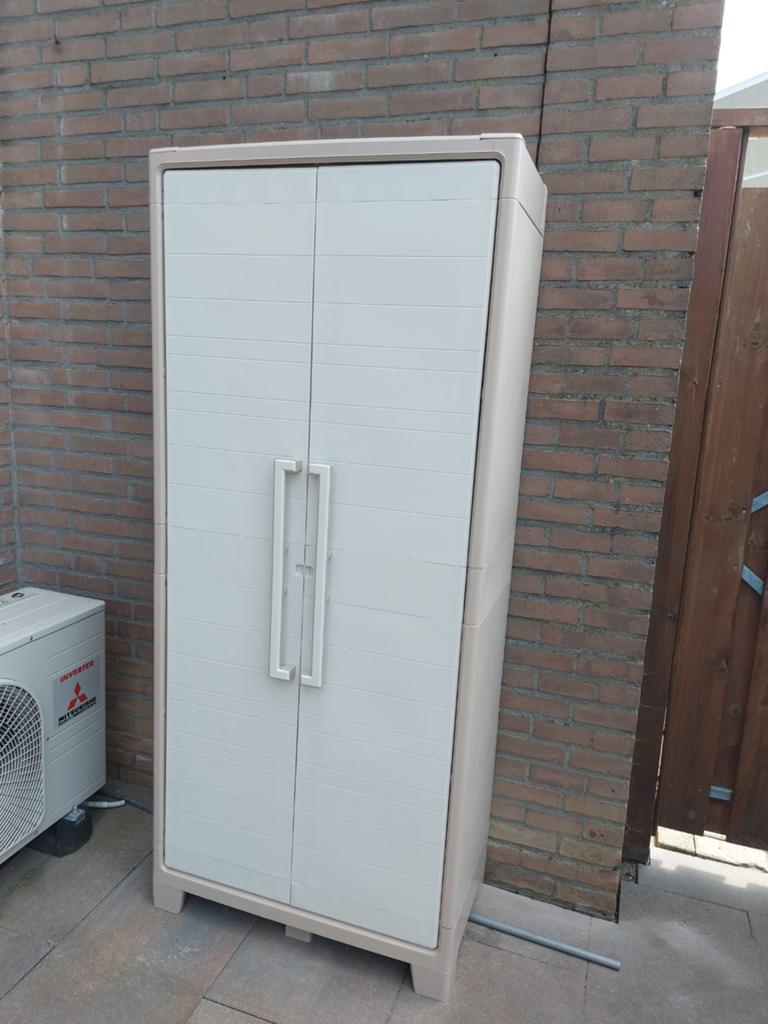 Opbergkast voor buiten, helemaal nieuw, Tuin en Terras, Bergingen en Tuinkasten, Ophalen, Nieuw, Kunststof, Overige typen