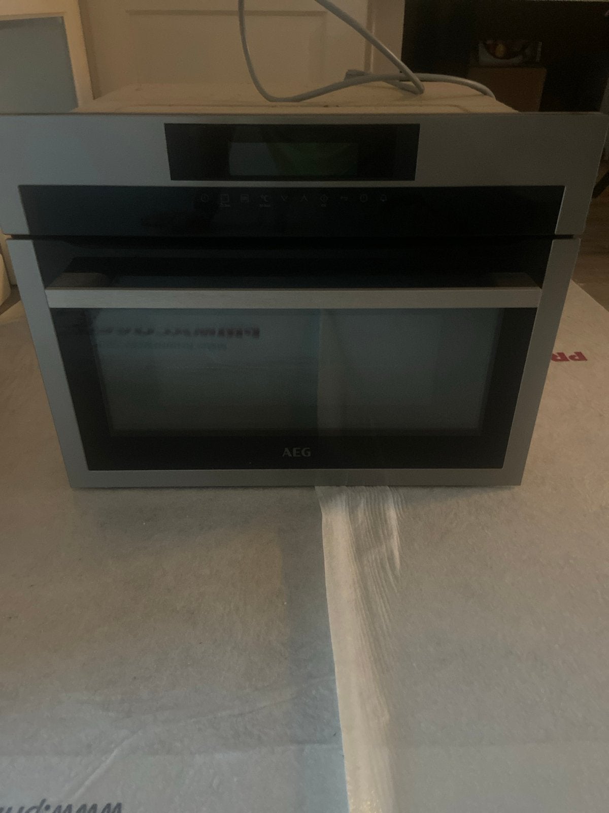 AEG KME52500M Inbouw Combi Magnetron met Grill, Ophalen, 45 tot 50 cm, Gebruikt, AEG