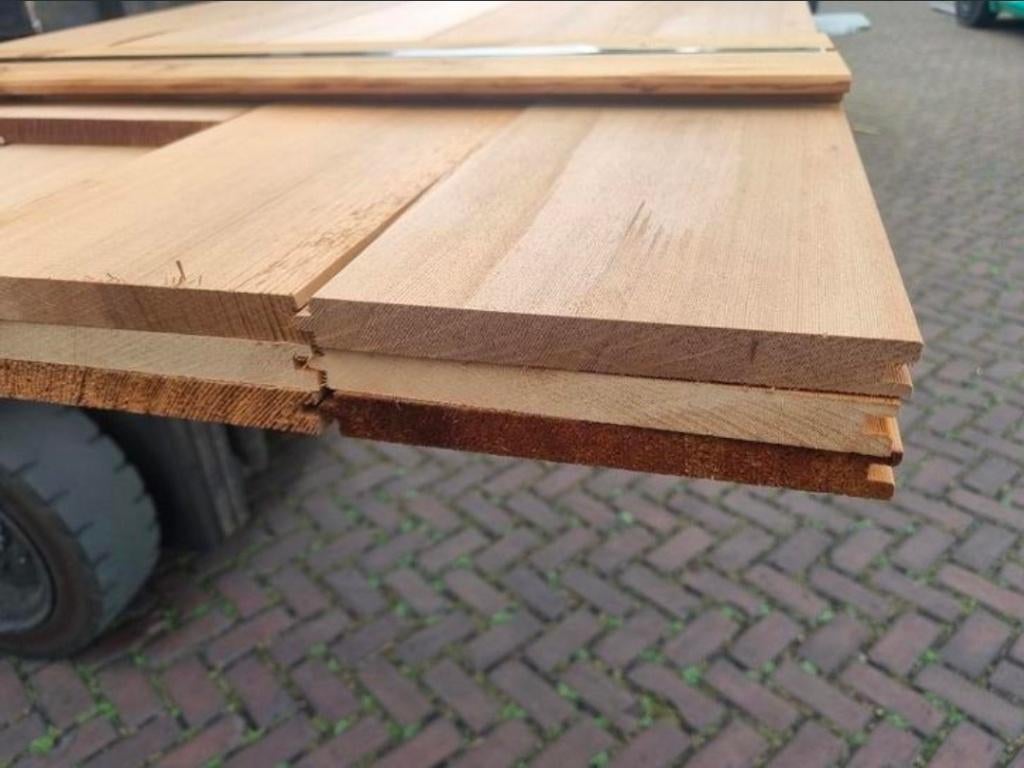 7.37 Red Cedar planken - veer en groef - nr: HP252, Tuin en Terras, Palen, Balken en Planken, Ophalen, Nieuw, 250 cm of meer, Planken