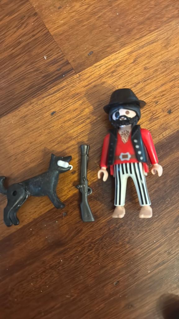 Playmobil Piraat met hond en geweer, Ophalen of Verzenden, Gebruikt