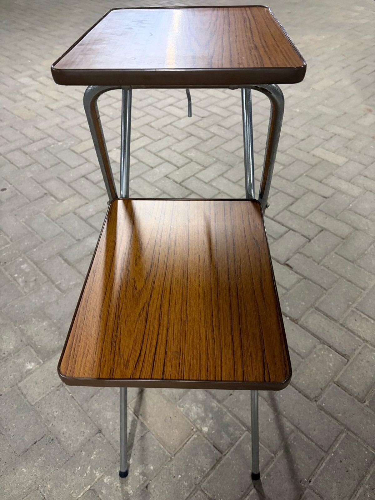 Vintage opvouwbare dia/projectortafel/plantentafel, Ophalen, Gebruikt