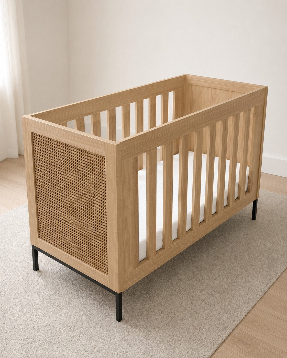TWF Jakarta ledikant 65x125 incl. matras – zo goed als nieuw, Ophalen, Zo goed als nieuw, Ledikant