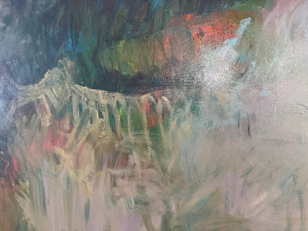 Peter Donkersloot groot schilderij 120x200 Landschap, Olieverf, Landschap, Ophalen, Op houten frame