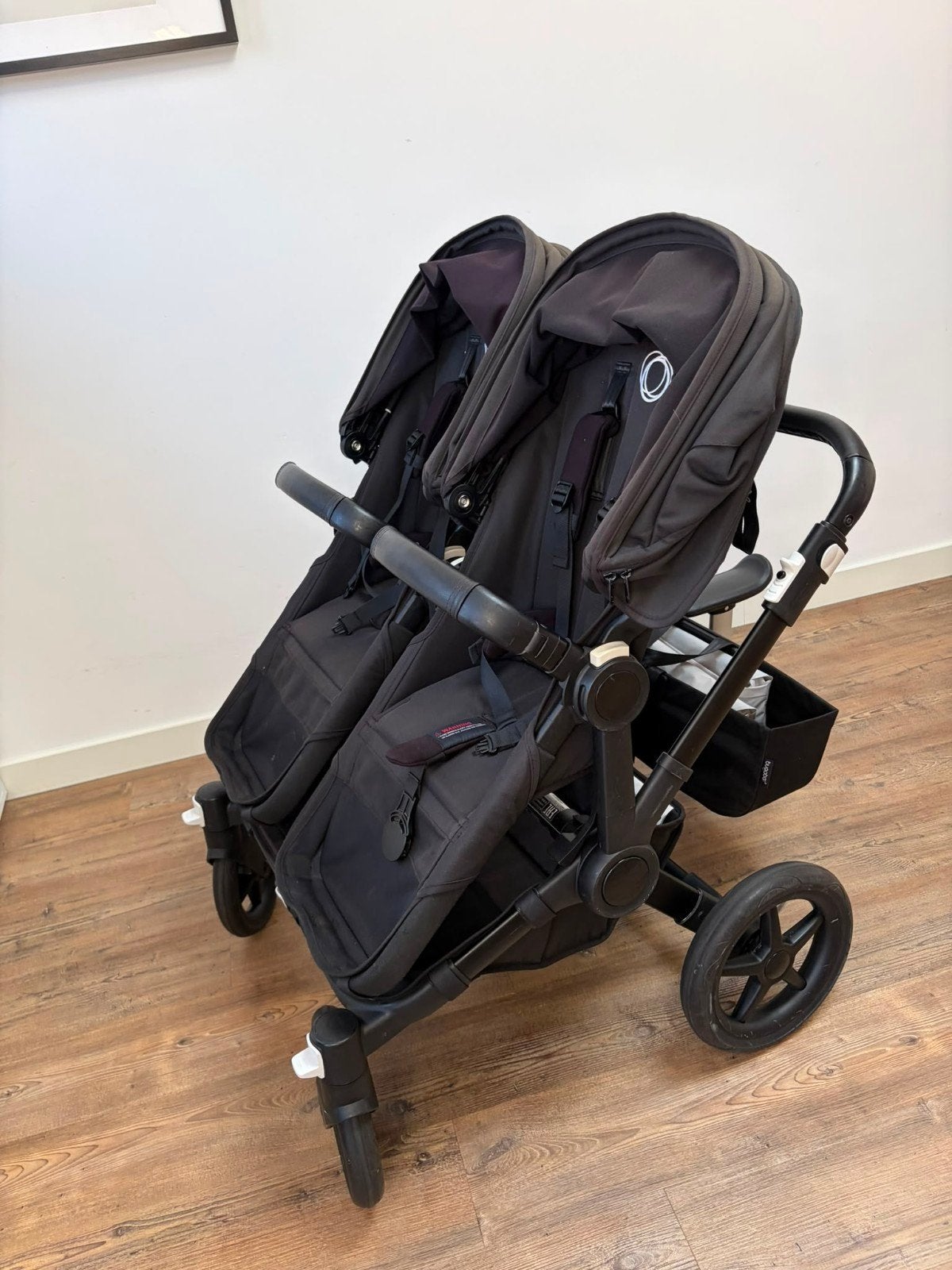 Bugaboo Donkey 5 Duo All Black met accessoires, Kinderwagen, Bugaboo, Ophalen of Verzenden, Zo goed als nieuw