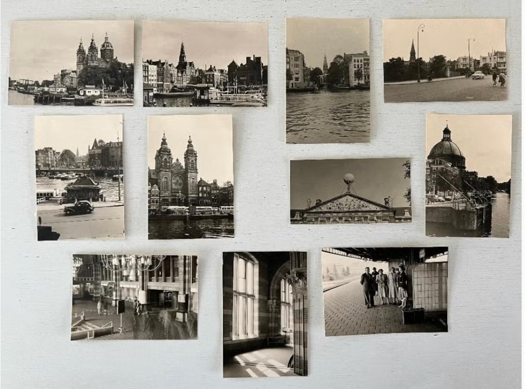 11 x oude foto's Amsterdam 1962, Verzamelen, Foto's en Prenten, 1960 tot 1980, Gebruikt, Foto, Ophalen of Verzenden