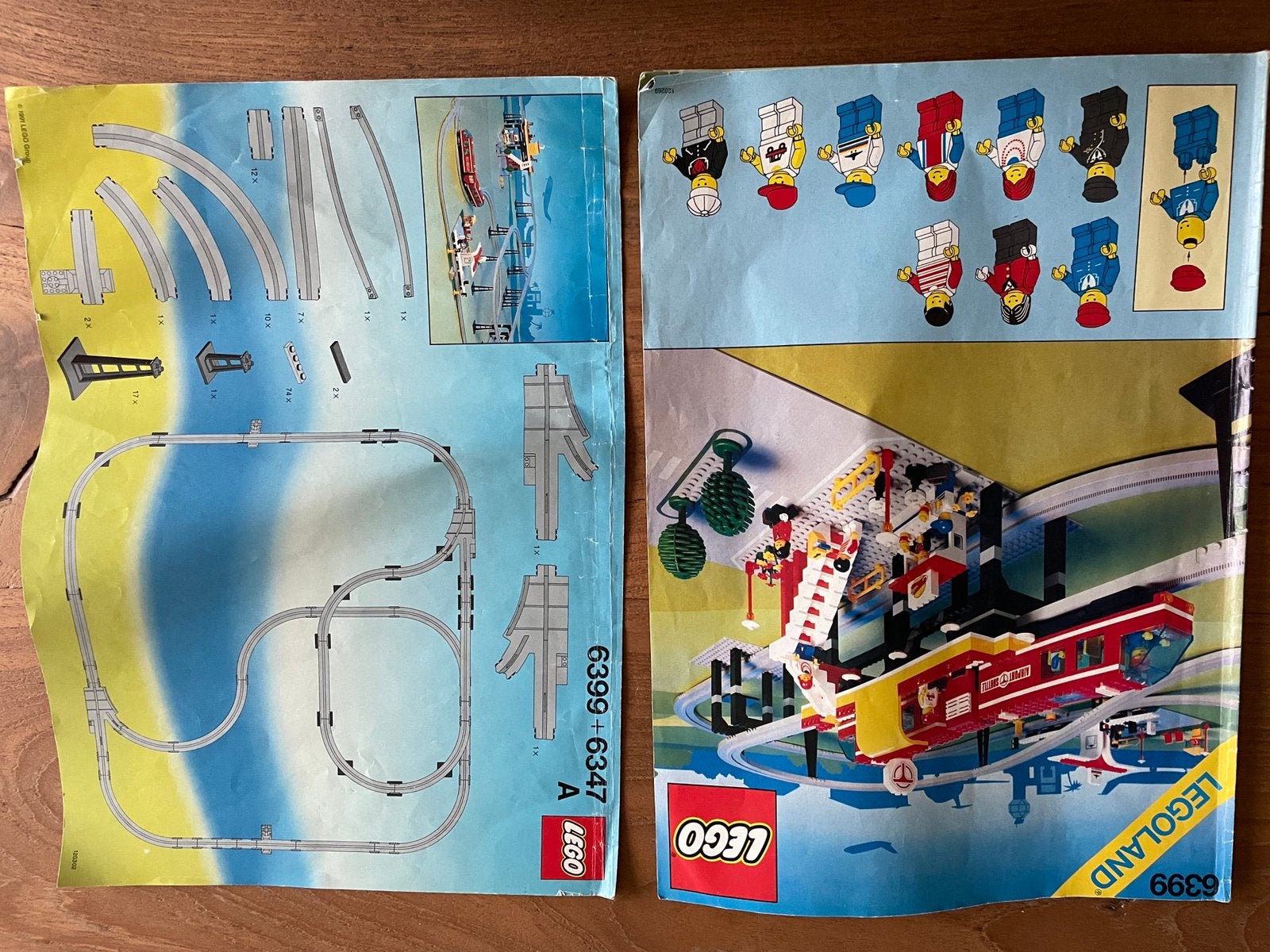 Lego trein monorail 6399 met 6347, Ophalen, Zo goed als nieuw