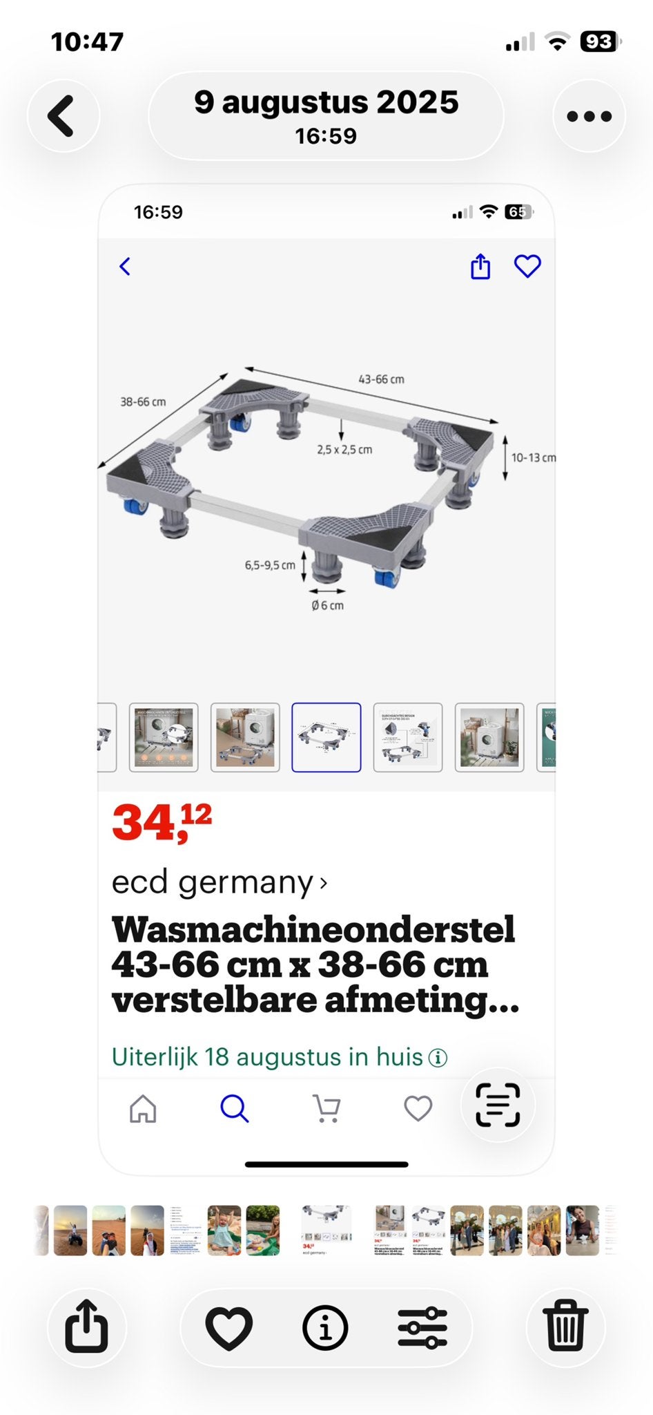 2 Wasmachineverhogers - Verstelbaar & Universeel, Witgoed en Apparatuur, Wasmachines, Ophalen of Verzenden, Zo goed als nieuw