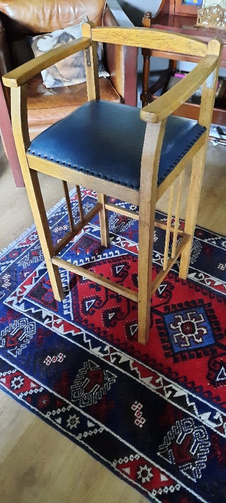 Amsterdamse school kapperstoel / kruk, Antiek en Kunst, Antiek | Meubels | Stoelen en Banken, Ophalen