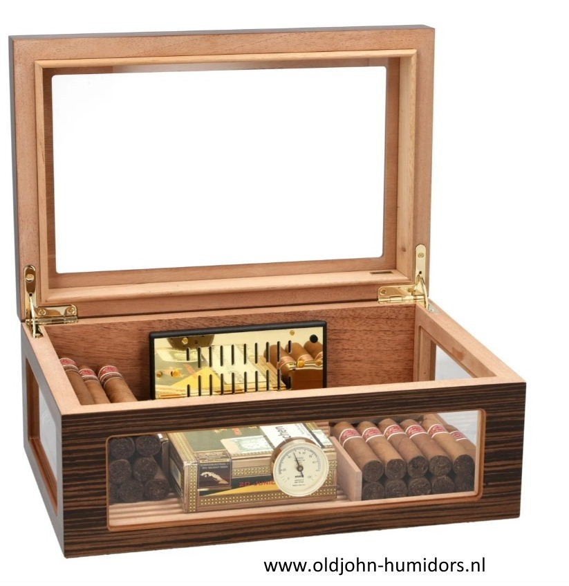 AKTIE HUMIDOR ADORINI TREVISO GRANDE DELUXE 150 CIGARS  h172, Verzenden, Nieuw, Tabaksdoos of Verpakking