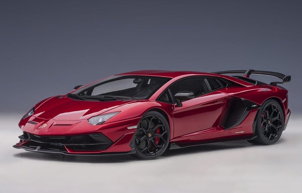 1:18 Lamborghini Aventador SVJ - Rosso Efesto (AutoArt), Hobby en Vrije tijd, Ophalen, Nieuw, Auto, Autoart