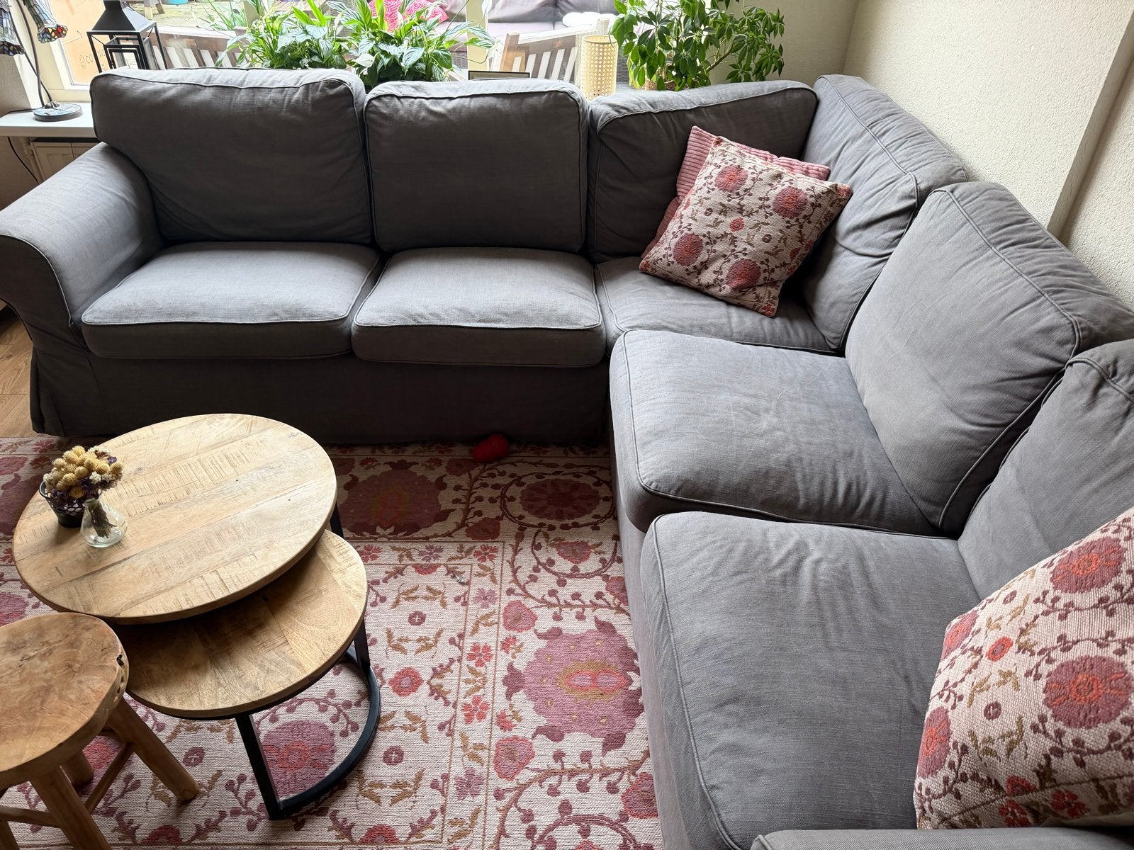 Gratis Ektorp hoekbank - Grijs, gebruikt, Ophalen, 250 tot 300 cm, Gebruikt, Hoekbank
