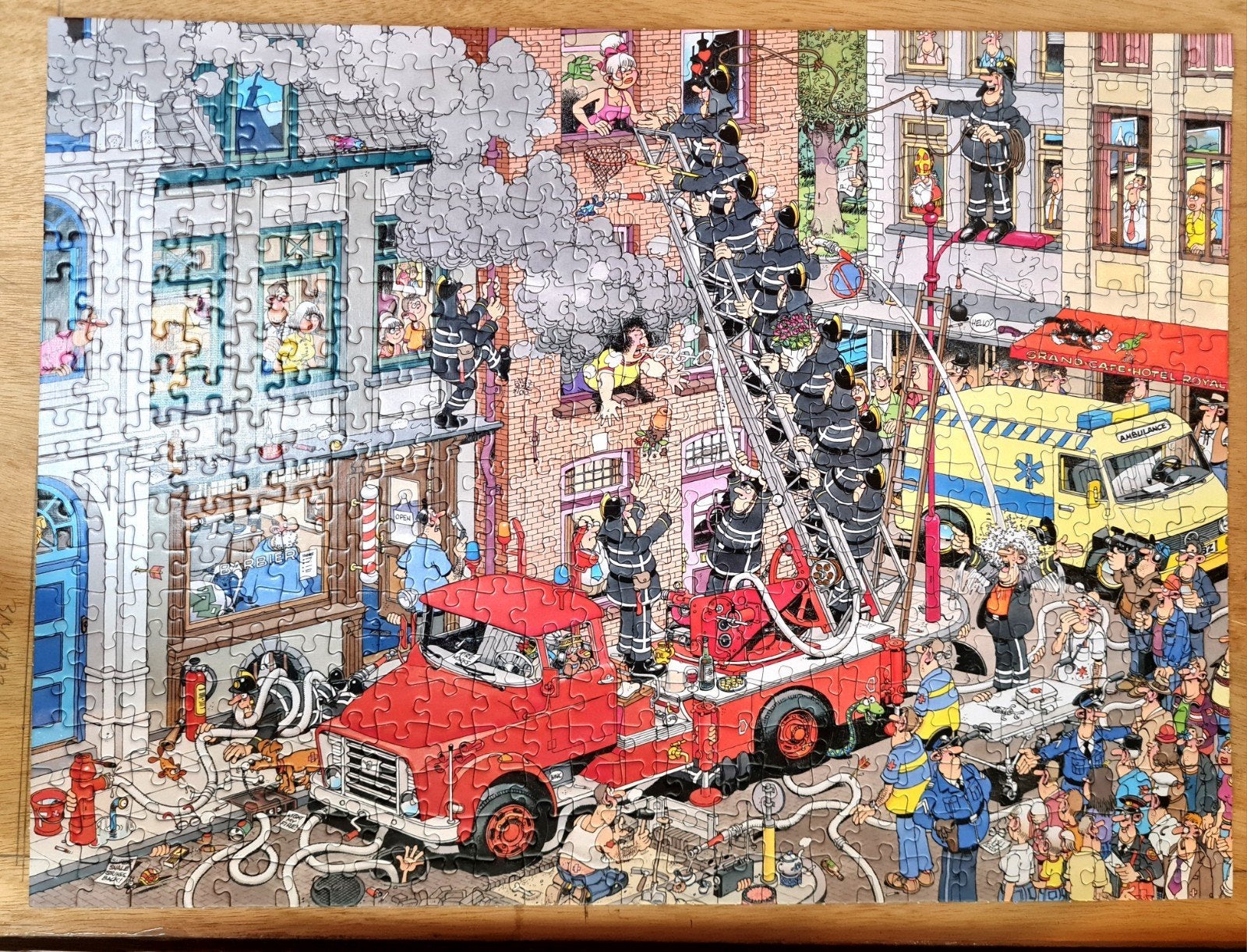 Jan van Haasteten puzzel FIRE!, Ophalen of Verzenden, 500 t/m 1500 stukjes, Zo goed als nieuw