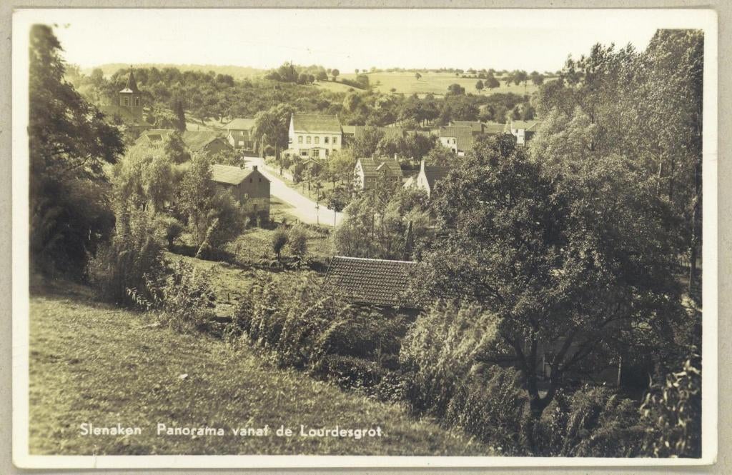 Slenaken - Panorama vanaf de Lourdesgrot, Verzenden, 1940 tot 1960, Gelopen, Limburg