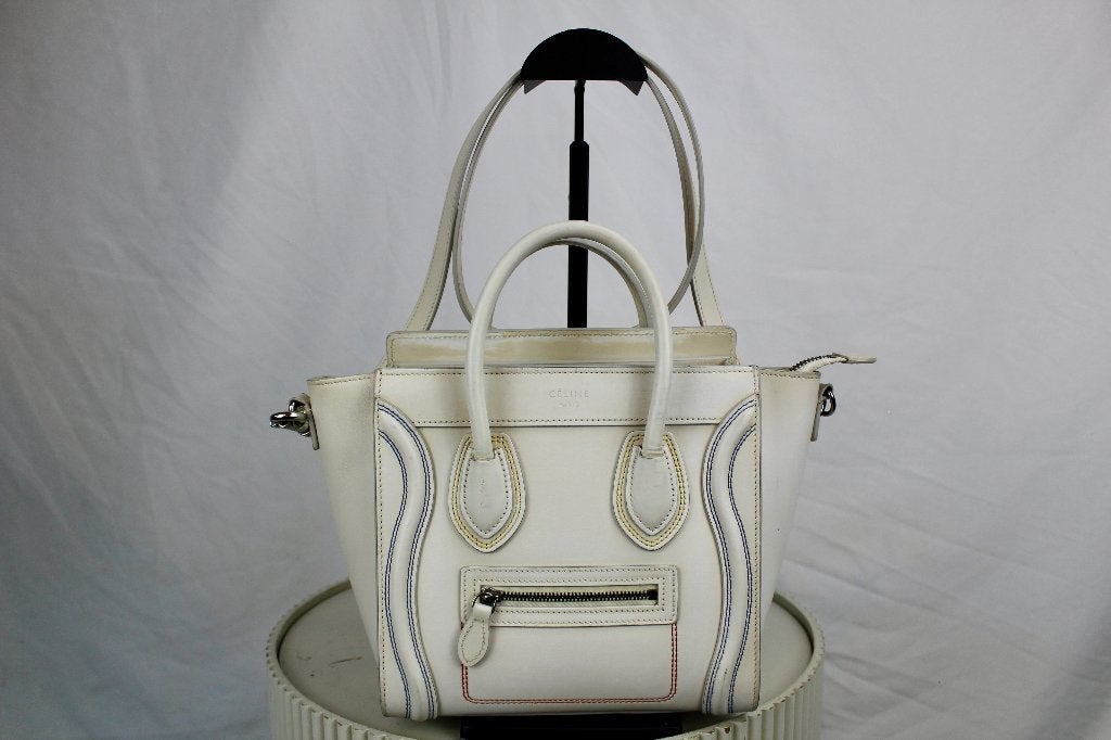 Celine Nano Luggage - 1225, Overige merken, Gebruikt, Celine, Wit
