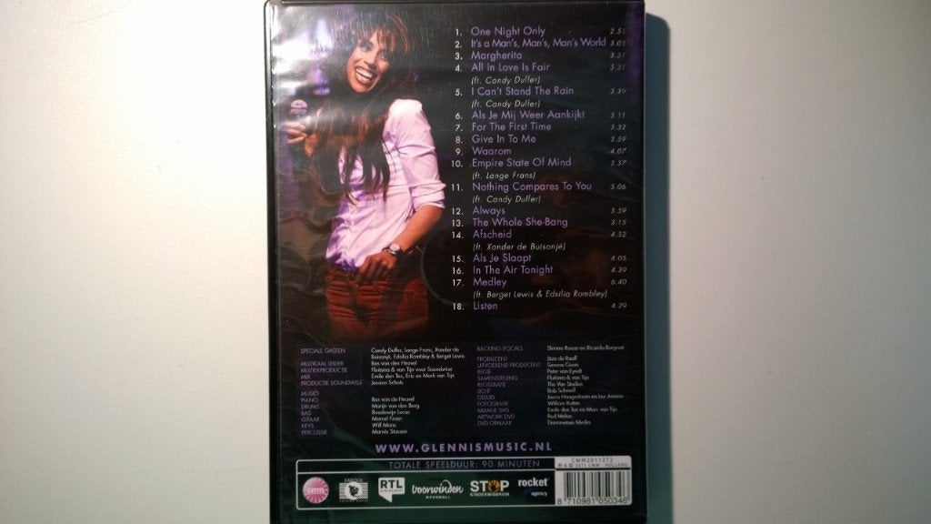 Glennis Grace - One Night Only (DVD), Alle leeftijden, Ophalen of Verzenden, Zo goed als nieuw