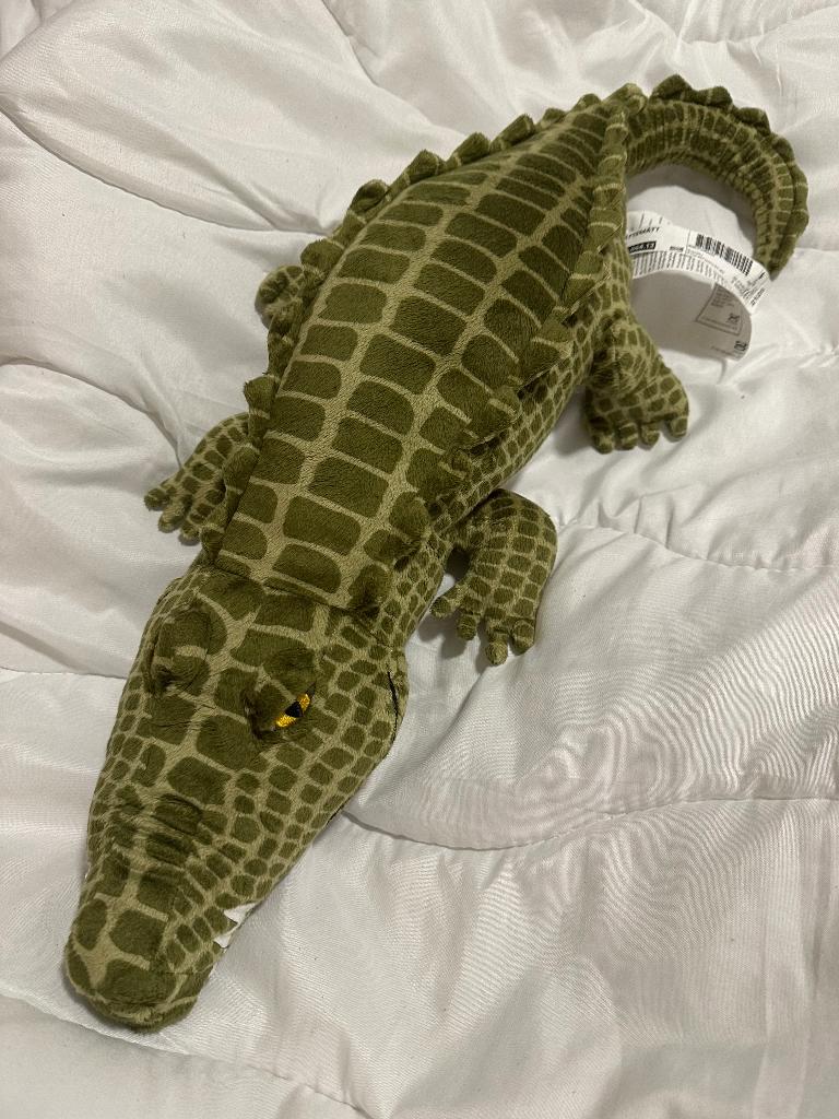 IKEA knuffel crocodile, Kinderen en Baby's, Speelgoed | Knuffels en Pluche, Ophalen, Zo goed als nieuw, Overige typen
