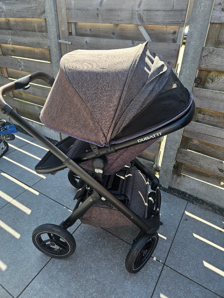Dubatti kinderwagen, Gebruikt, Verstelbare duwstang, Combiwagen, Ophalen