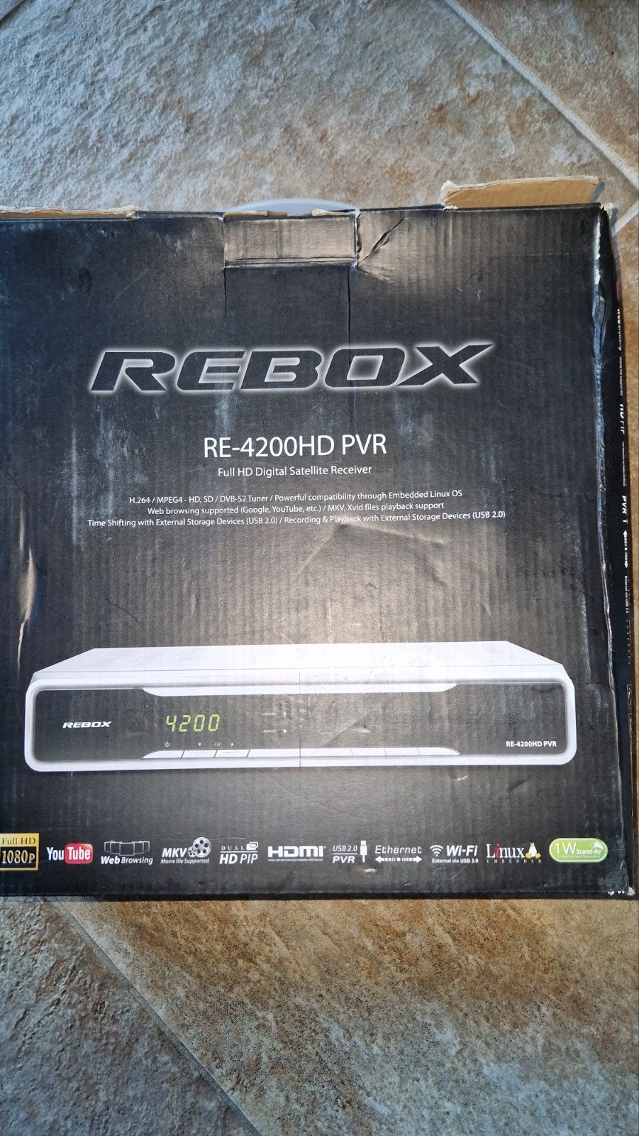 Nieuwe Rebox RE 4200HD PVR Full HD Satelliet Ontvanger, Ophalen of Verzenden, Nieuw, Harddiskrecorder
