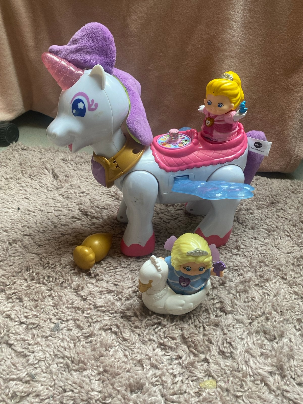 VTech Zoef Zoef Dieren Eenhoorn met prinses en zwaan, Kinderen en Baby's, Ophalen of Verzenden, Gebruikt, Meisje