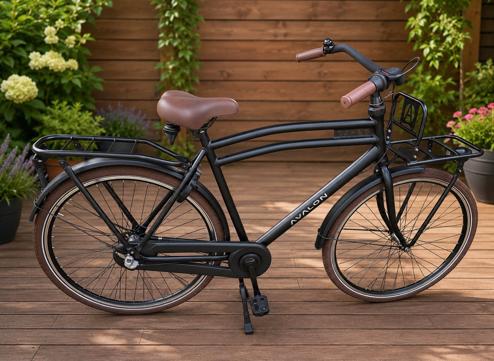 Avalon Transportfiets Zwart - Nieuw!, Terugtraprem, Versnellingen, Nieuw, 57 tot 61 cm