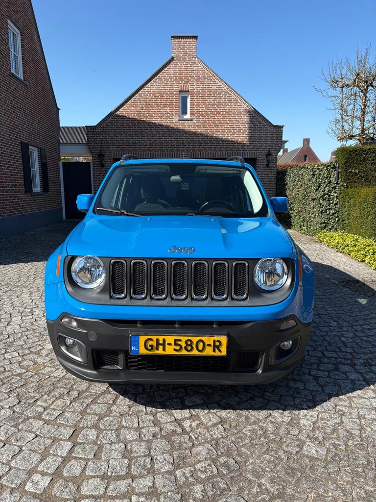 Jeep Renegade 1.4 Multiair 2015 Blauw Panoramadak, Voorwielaandrijving, 1295 kg, 4 cilinders, Origineel Nederlands