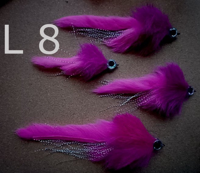 Set L 8 van 4 stuks Light / Ultra Light Baars/Snoekstreamers, Ophalen, Nieuw, Complete set