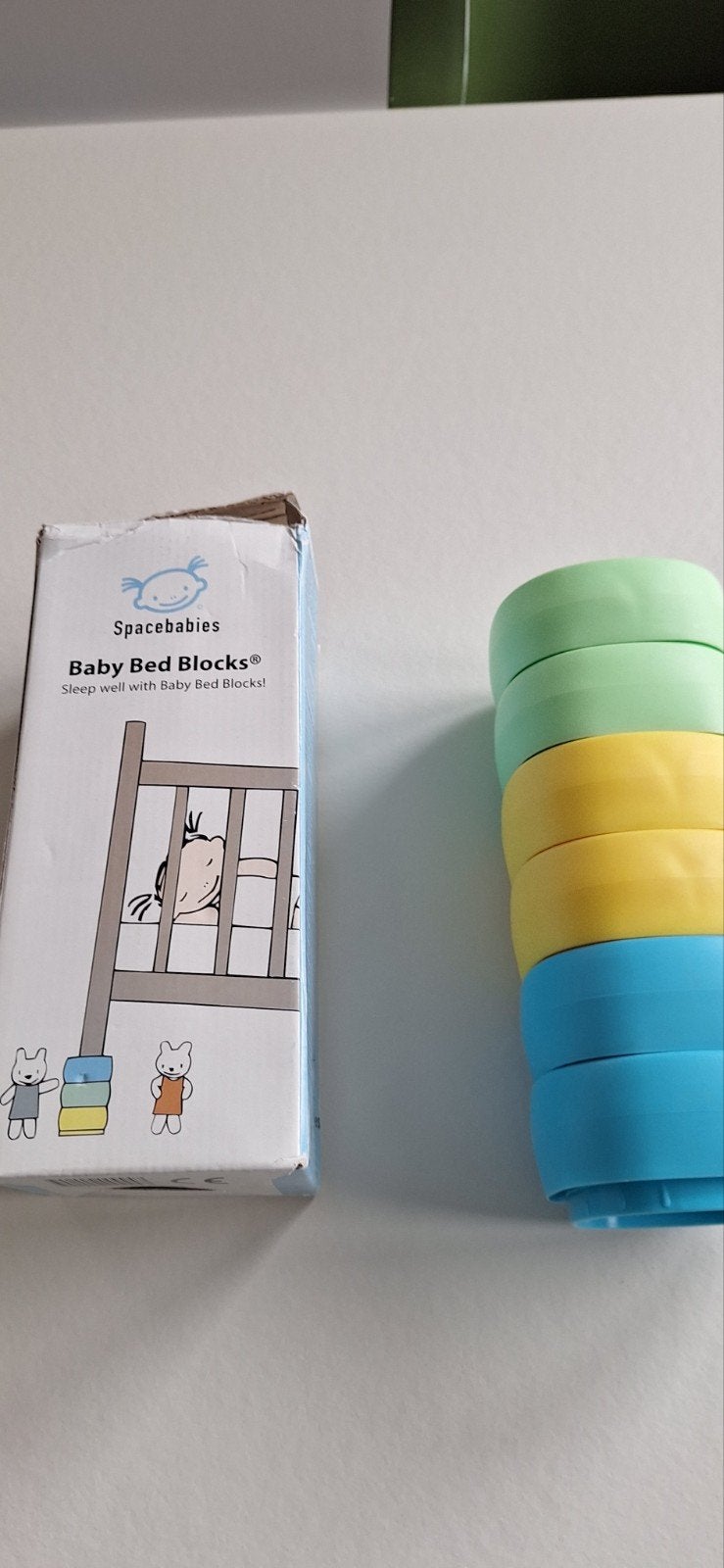 Spacebabies Baby Bed Blocks - Bedverhogers voor babybed, Ophalen